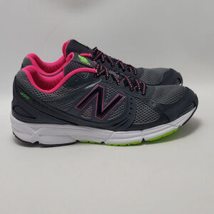 Women's New Balance 495v2 Running Sneakers Athletic Shoes Size 9 Dark Gray Pink